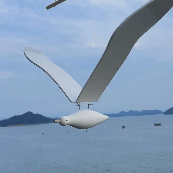 Original Handmade Wooden Craft Seagulls Pendant - A Unique and Eco-Fri