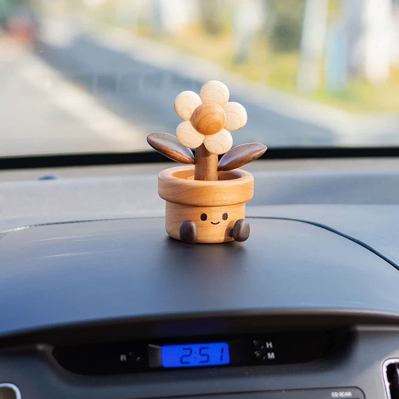 Jellycat-Inspired Blossom Smile Wooden Aroma Diffuser & Car Décor