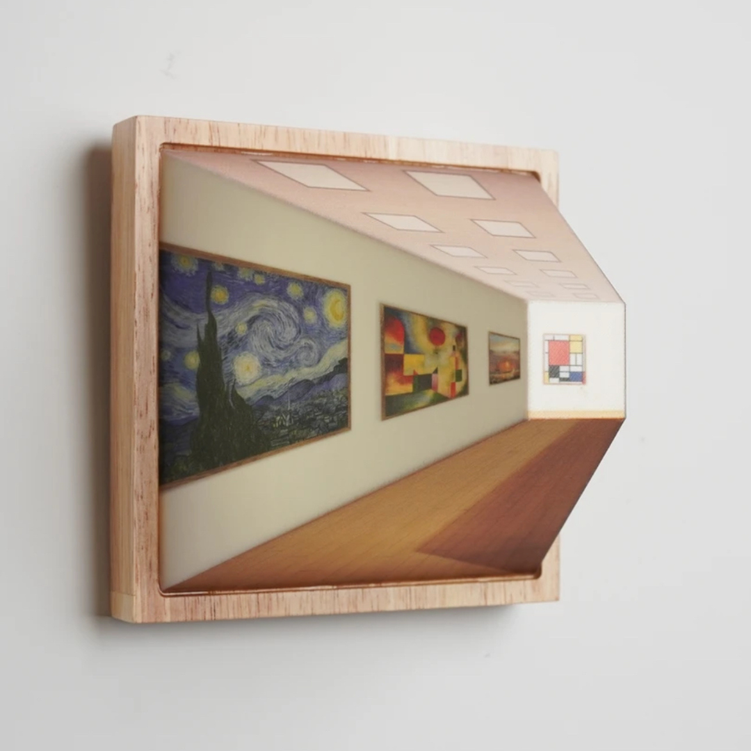 Original Glasses-free 3D Adjustable Multifunctional Wood Night Light