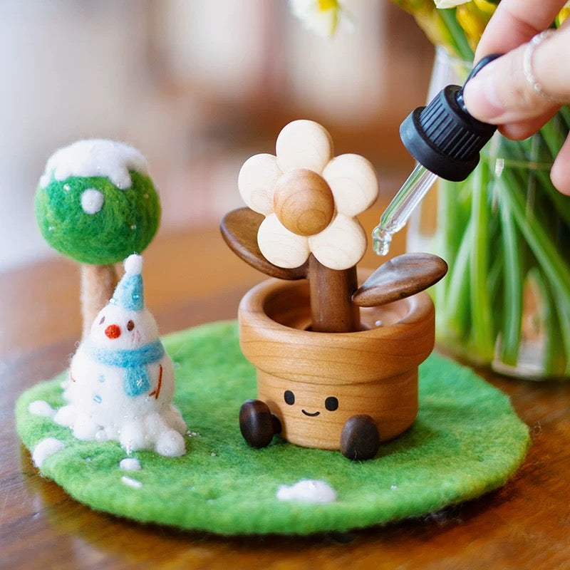 Jellycat-Inspired Blossom Smile Wooden Aroma Diffuser & Car Décor