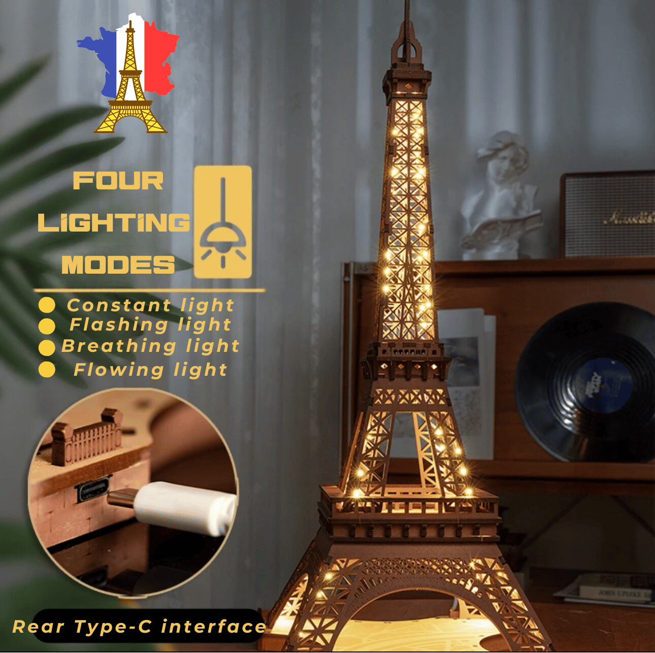 Eiffel Tower 3D Wooden Puzzle
