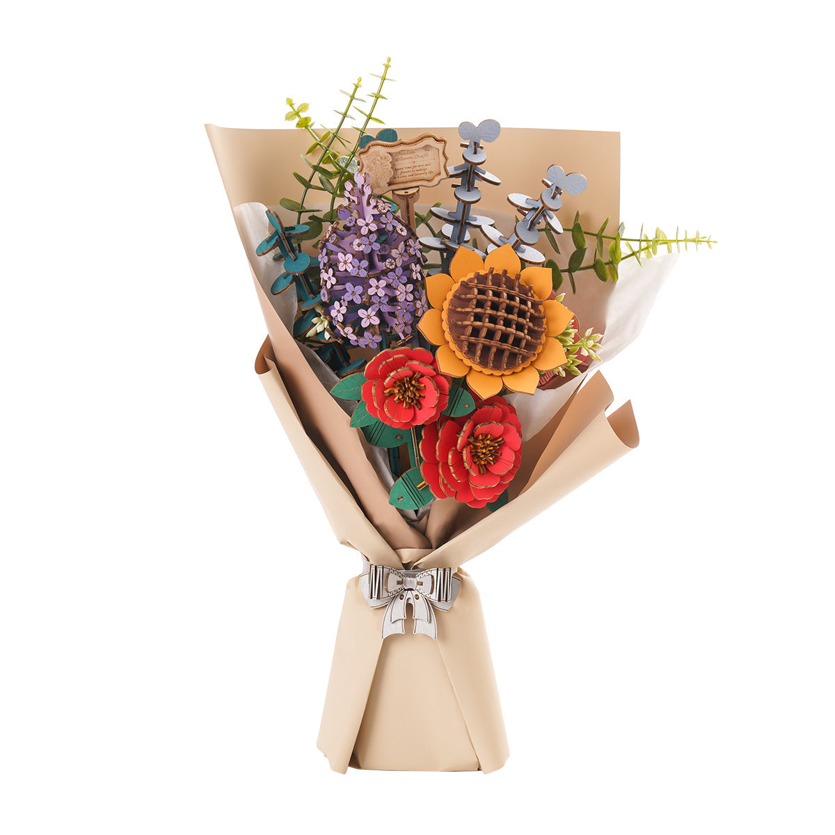 Mother's Day Exclusive DIY Wooden Flower Bouquet 3D Wooden Puzzle