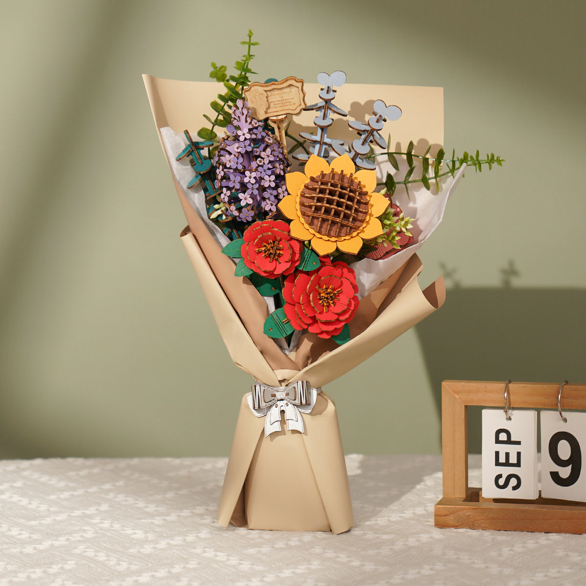 Mother's Day Exclusive DIY Wooden Flower Bouquet 3D Wooden Puzzle