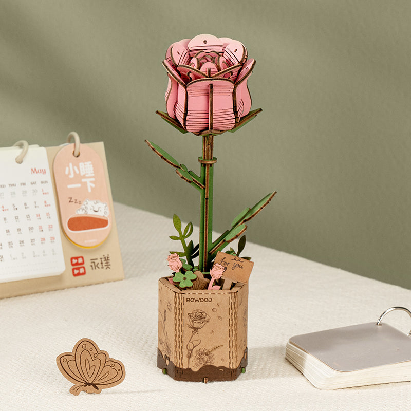 Mother's Day Exclusive DIY Wooden Flower Bouquet 3D Wooden Puzzle