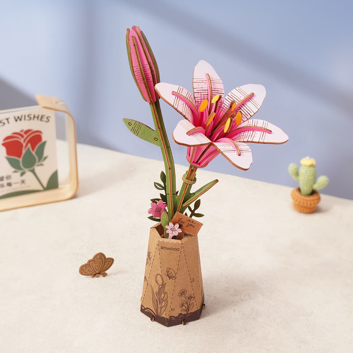 Mother's Day Exclusive DIY Wooden Flower Bouquet 3D Wooden Puzzle