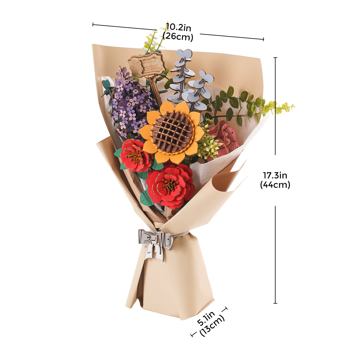 Mother's Day Exclusive DIY Wooden Flower Bouquet 3D Wooden Puzzle