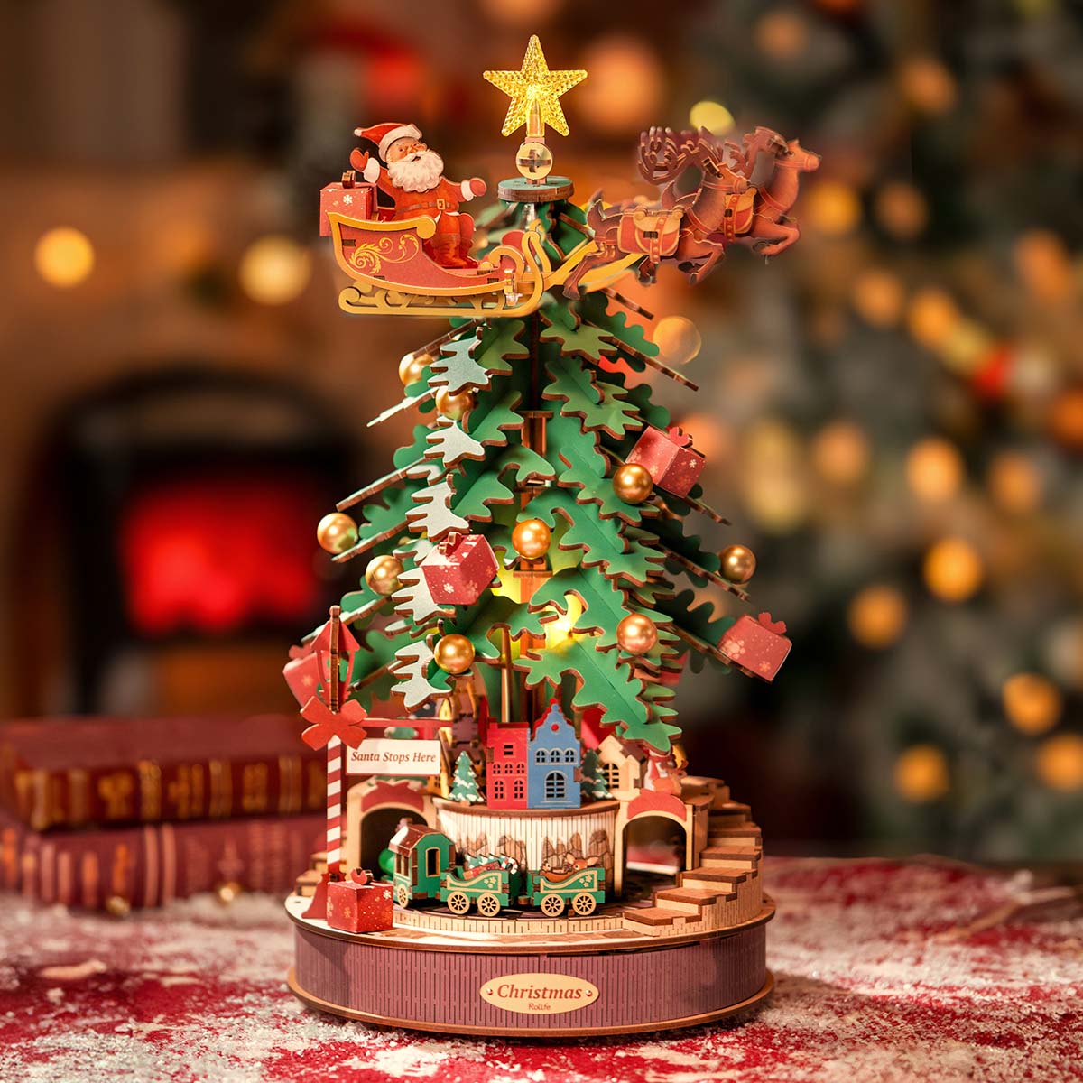 Christmas Melody Tree — 3D Wooden Puzzle Music Box