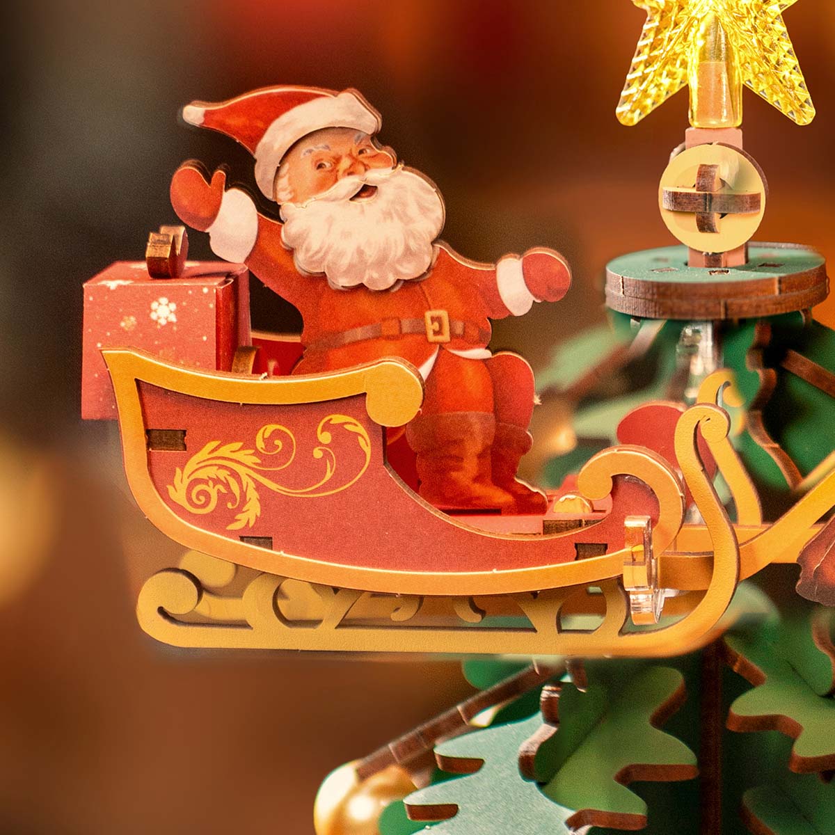 Christmas Melody Tree — 3D Wooden Puzzle Music Box