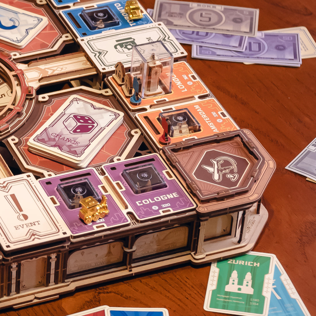 Fortune Quest 2-in-1 3D Wooden Board Game