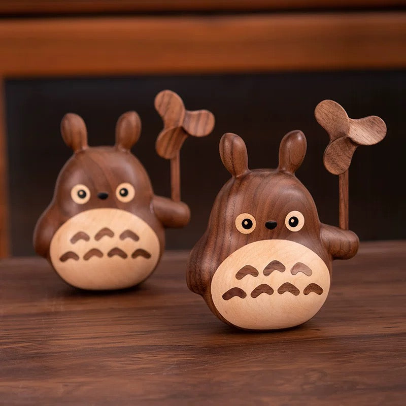 Original Handmade Wooden Extra Large Totoro Family