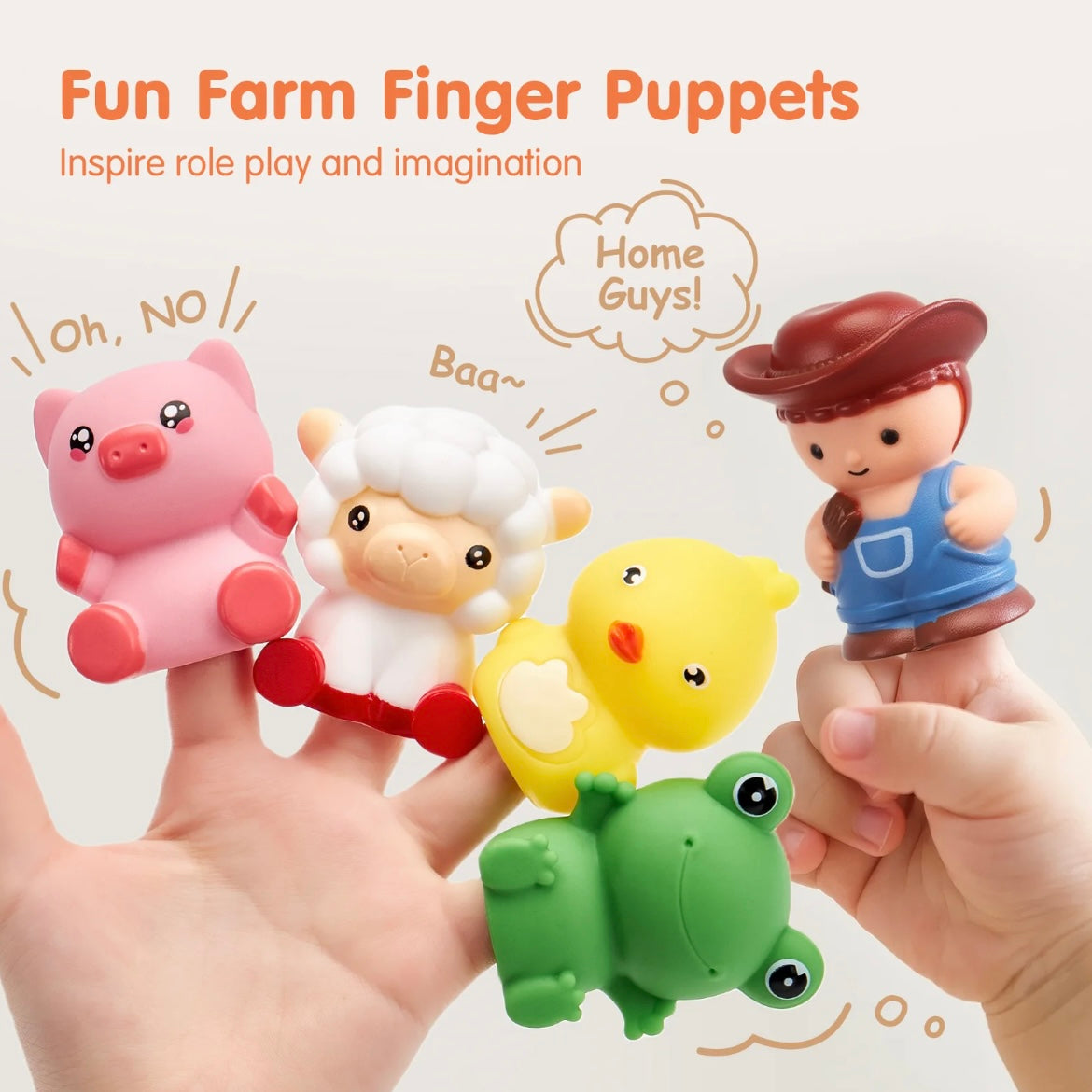 Montessori Farm Lock & Key Train — Early Learning Toy for Colors, Numbers & Animals