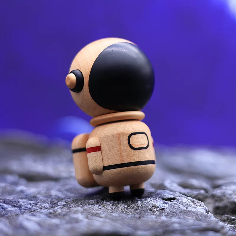 Magnetic Levitation Wooden Astronaut — Space Decor