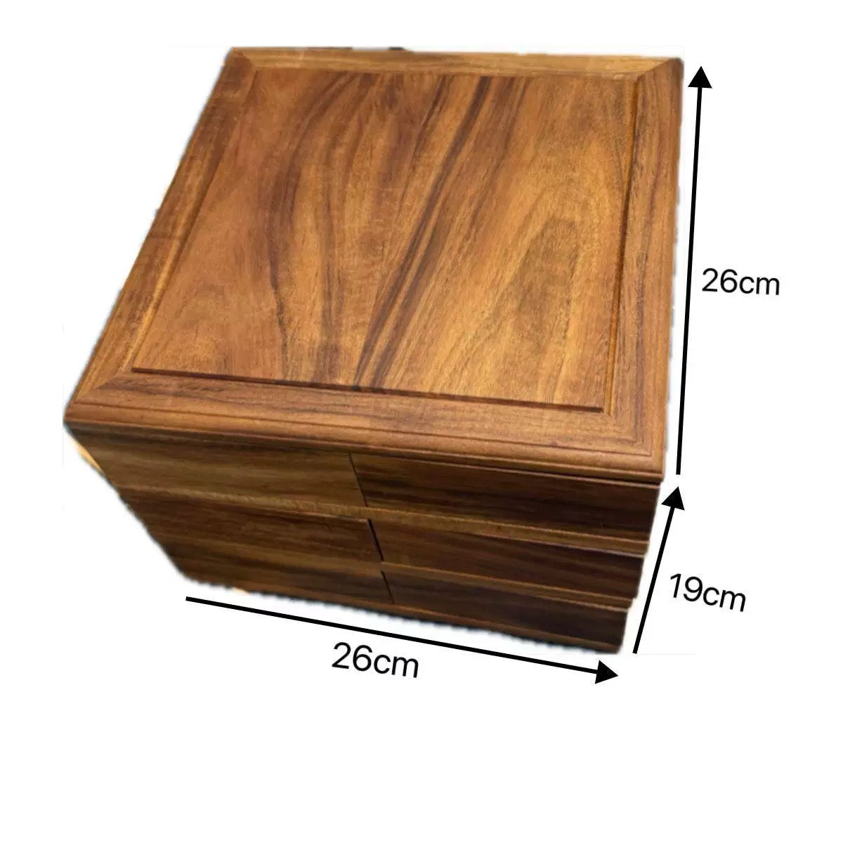 Ultra Multi-Layer Rotating Solid Wood Jewelry Storage Box