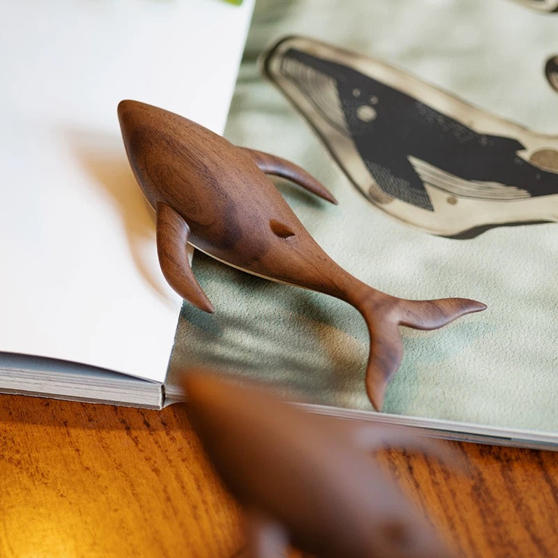 Original Handcarved Wooden Magnetic Levitating Whale