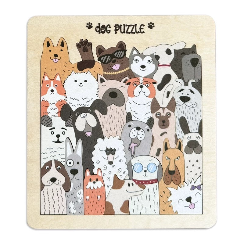 Original Magnetic Colorful Wooden Animal Puzzle Set