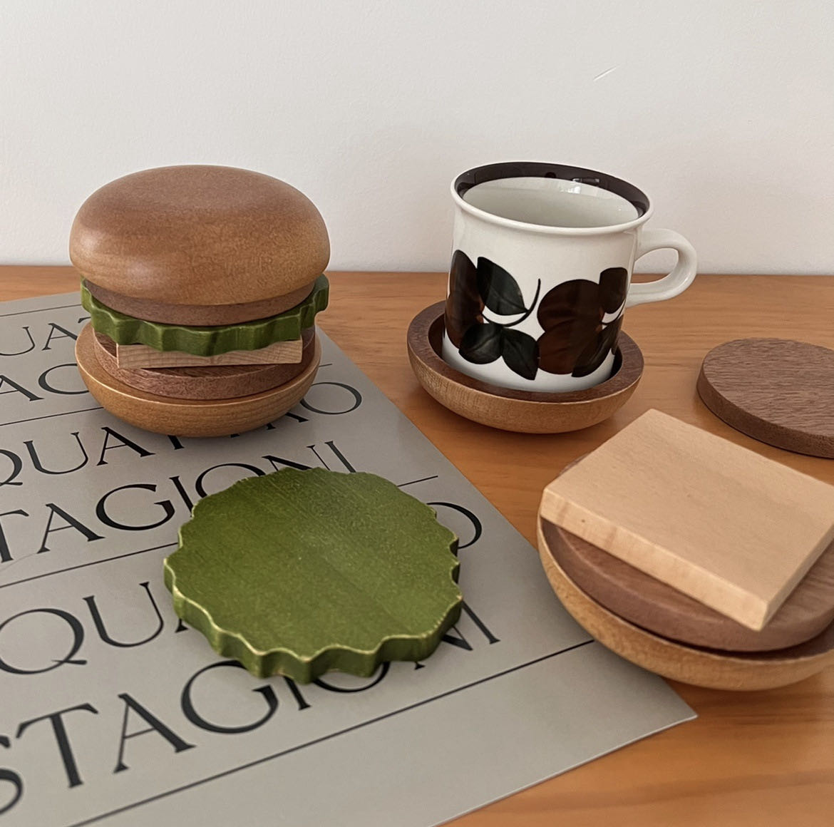 Unique and Stylish Fun Coasters Set for Drinks - Perfect Table Decor and Gift for Housewarming and Birthdays!