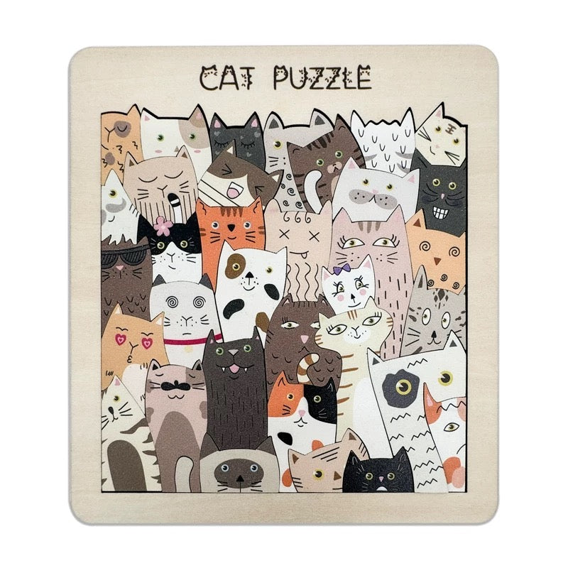 Original Magnetic Colorful Wooden Animal Puzzle Set