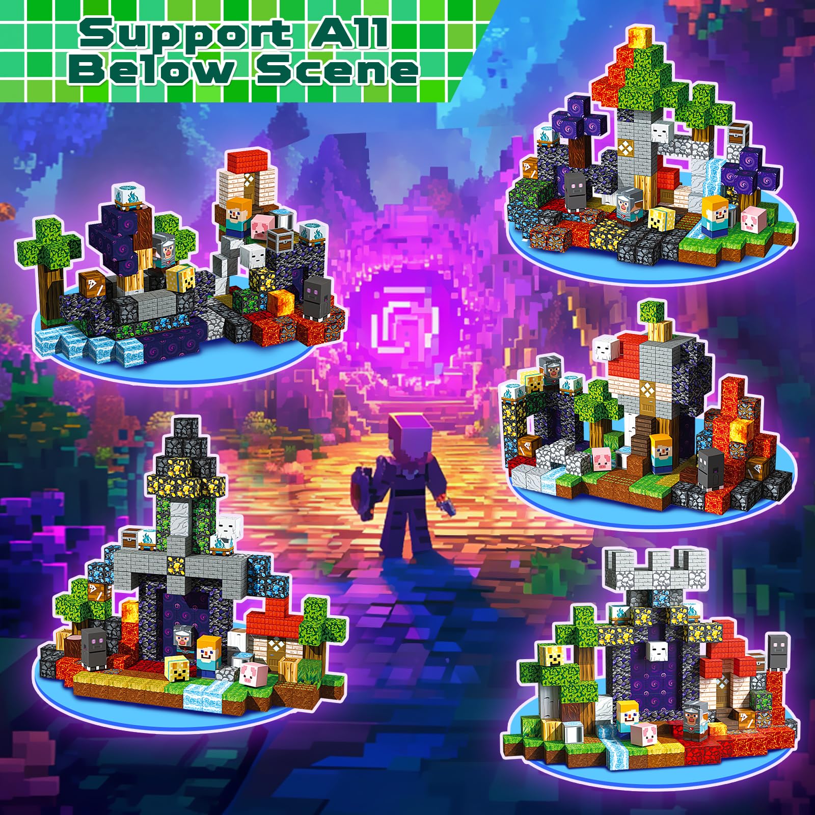 Magnetic Building Blocks – Minecraft-Inspired Magnet Cubes for Kids