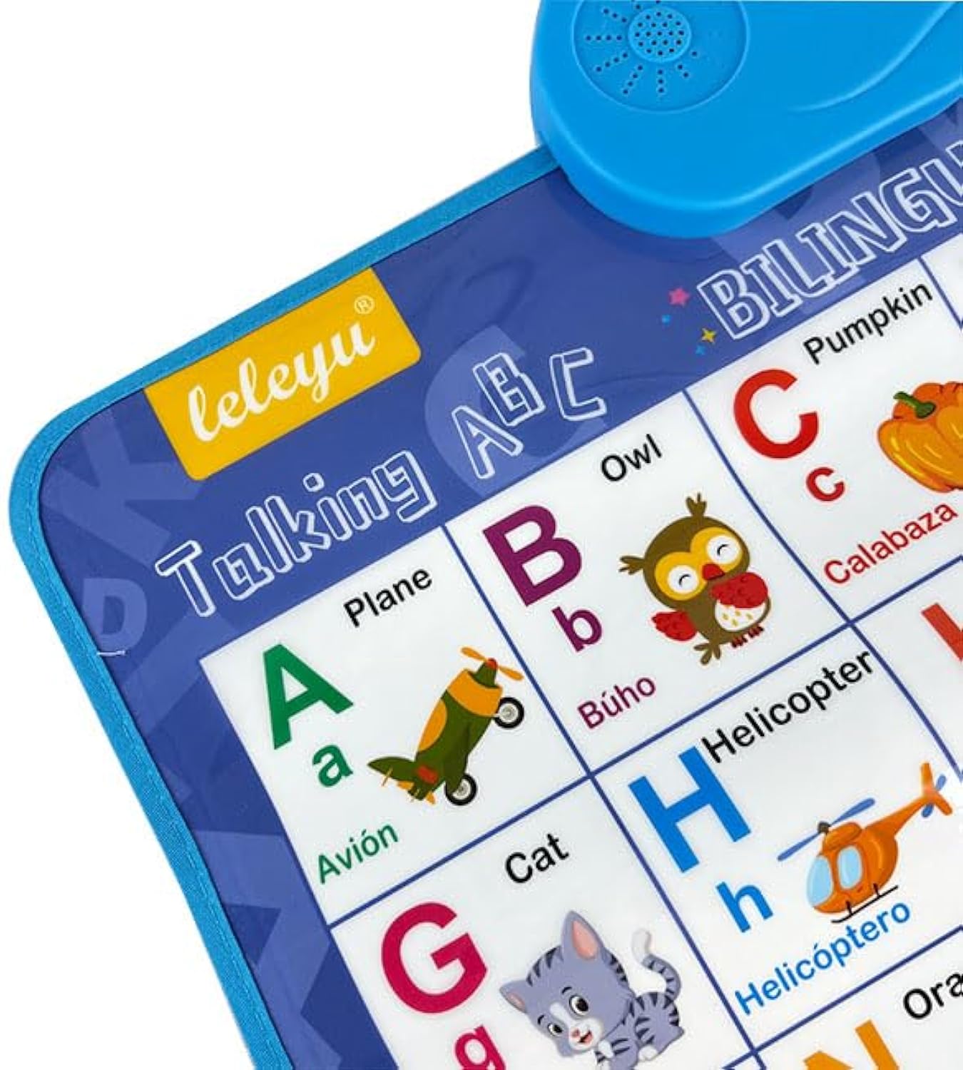 Bilingual Talking ABC & 123 Poster — English & Spanish Interactive Learning for Toddlers