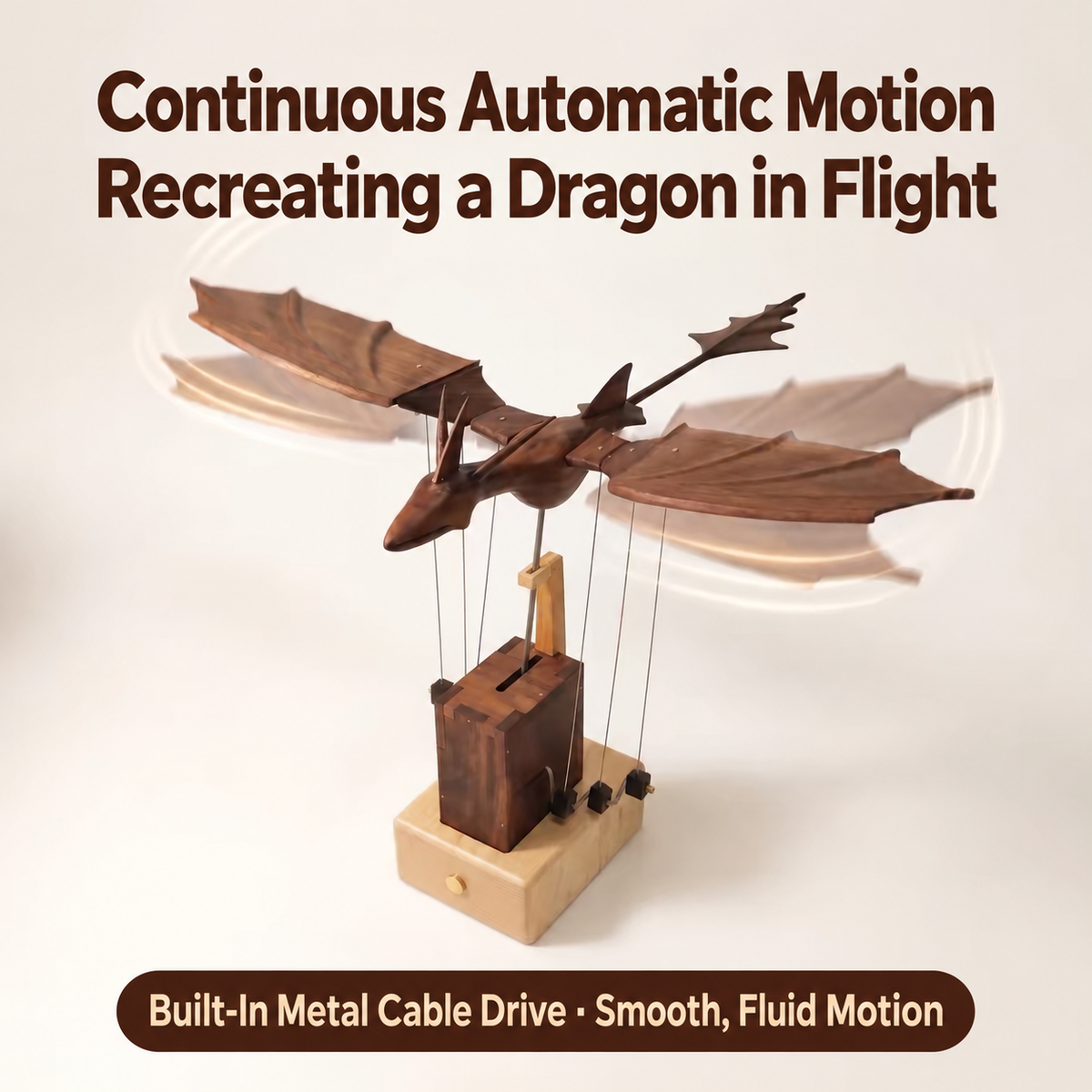 Original Wooden Dragon Automata