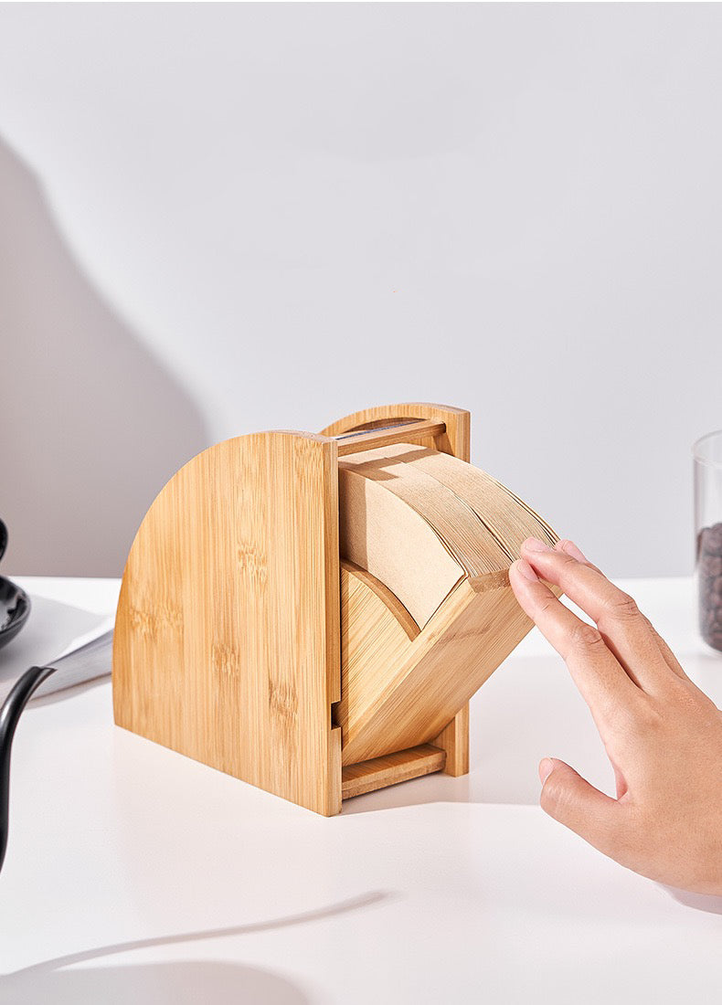 Handcrafted Wooden Coffee Filter Storage Rack - Keep Your Filters Organized and Dust-Free!