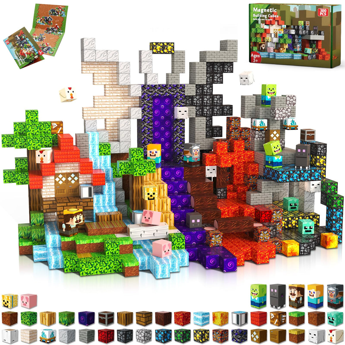 Magnetic Building Blocks – Minecraft-Inspired Magnet Cubes for Kids