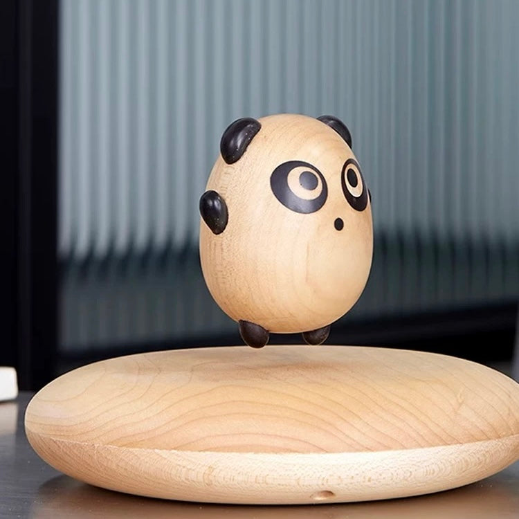 Original Handmade Wooden Craft Levitating Panda