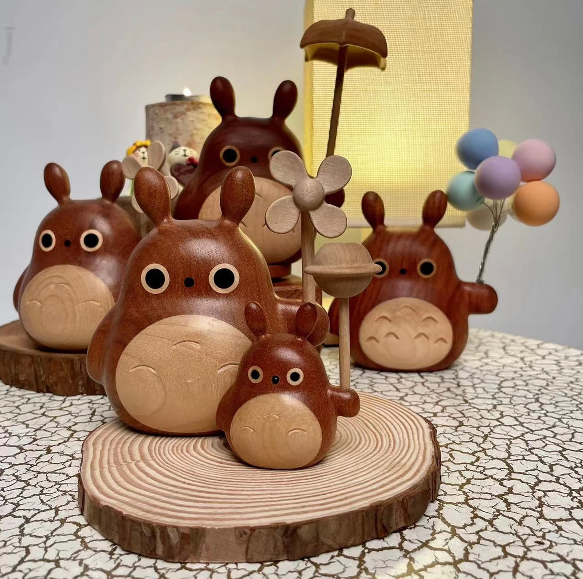 DIY Handmade Wooden Craft Totoro: A Whimsical Home Decoration for Family and Friends