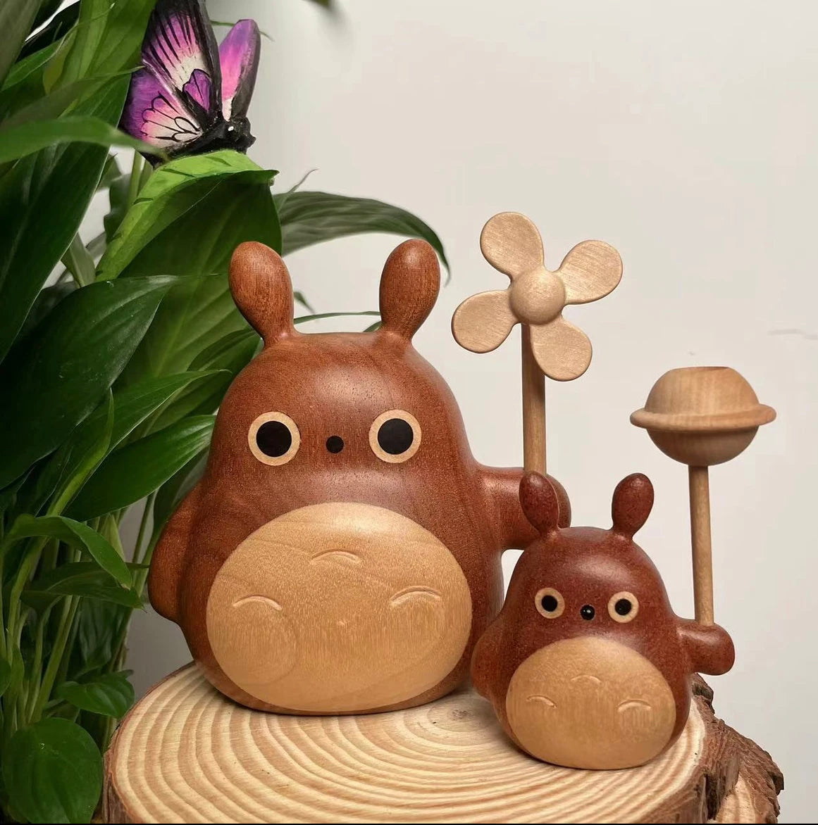 DIY Handmade Wooden Craft Totoro: A Whimsical Home Decoration for Family and Friends