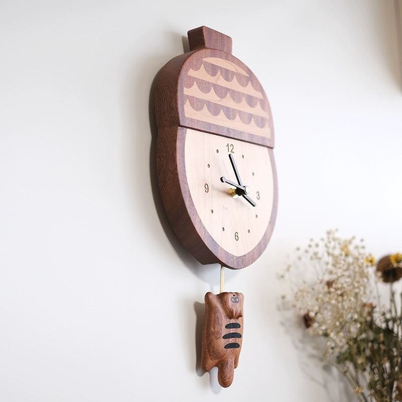 Handmade Wooden Wall Clock