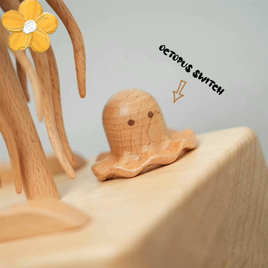 Wooden Stick Toy: Jellyfish — Purrniture