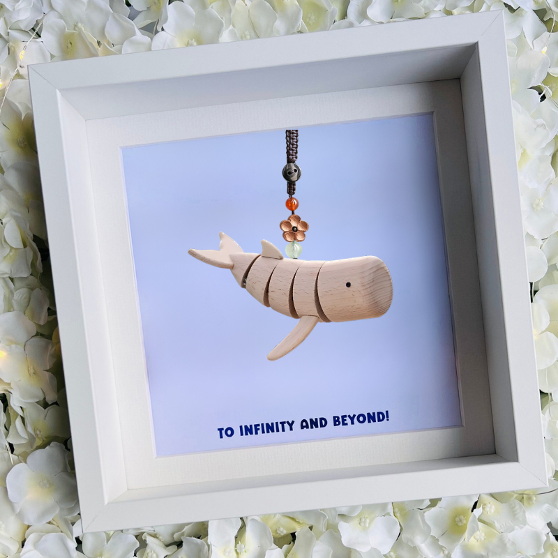 Mini Floating Whale Keychain