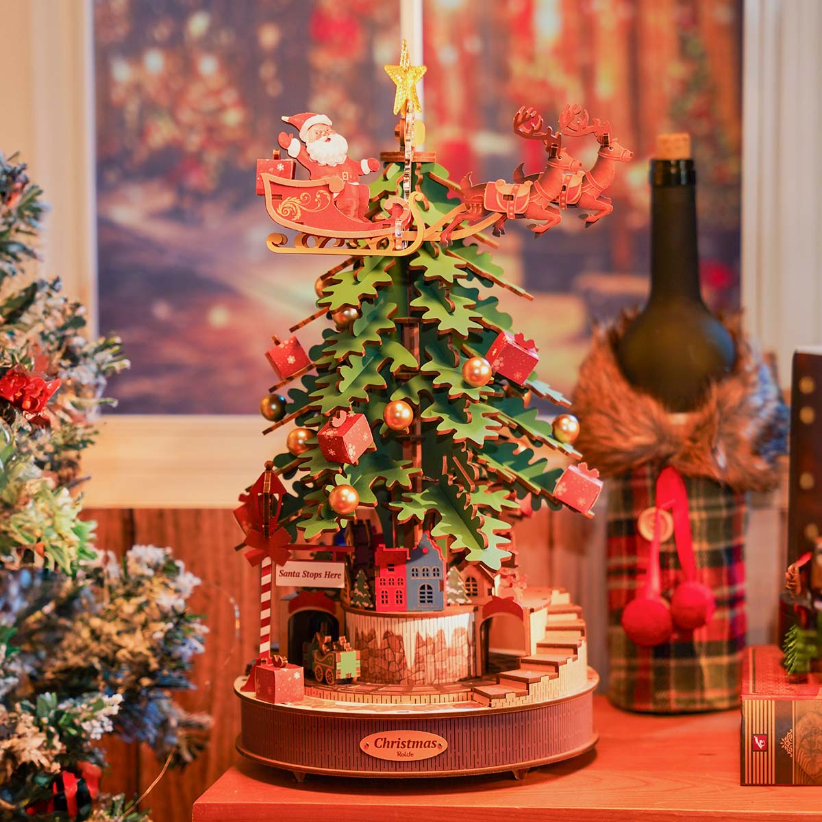 Christmas Melody Tree — 3D Wooden Puzzle Music Box
