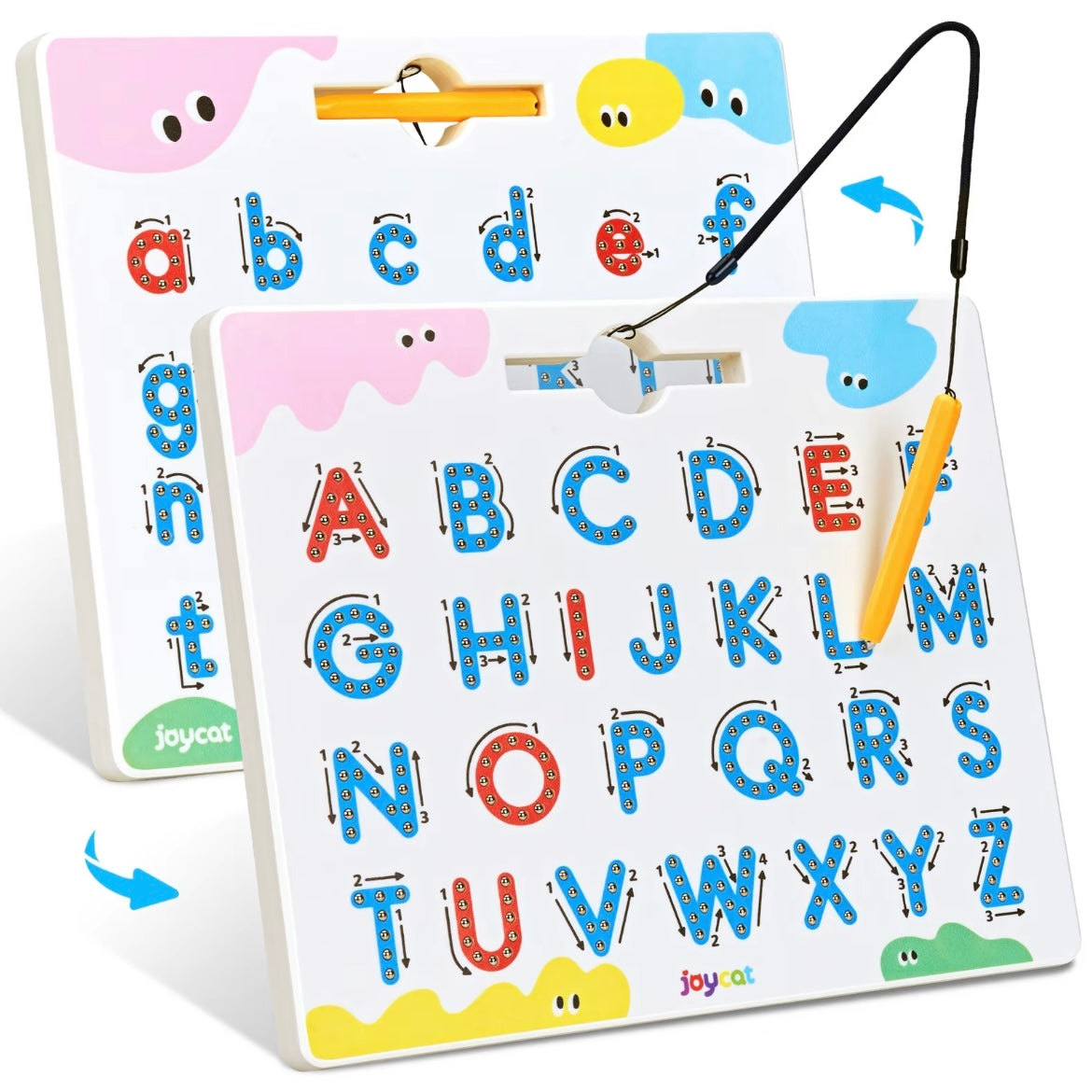 Magnetic Alphabet & Number Tracing Board – Double-Sided Montessori Learning Toy for Kids