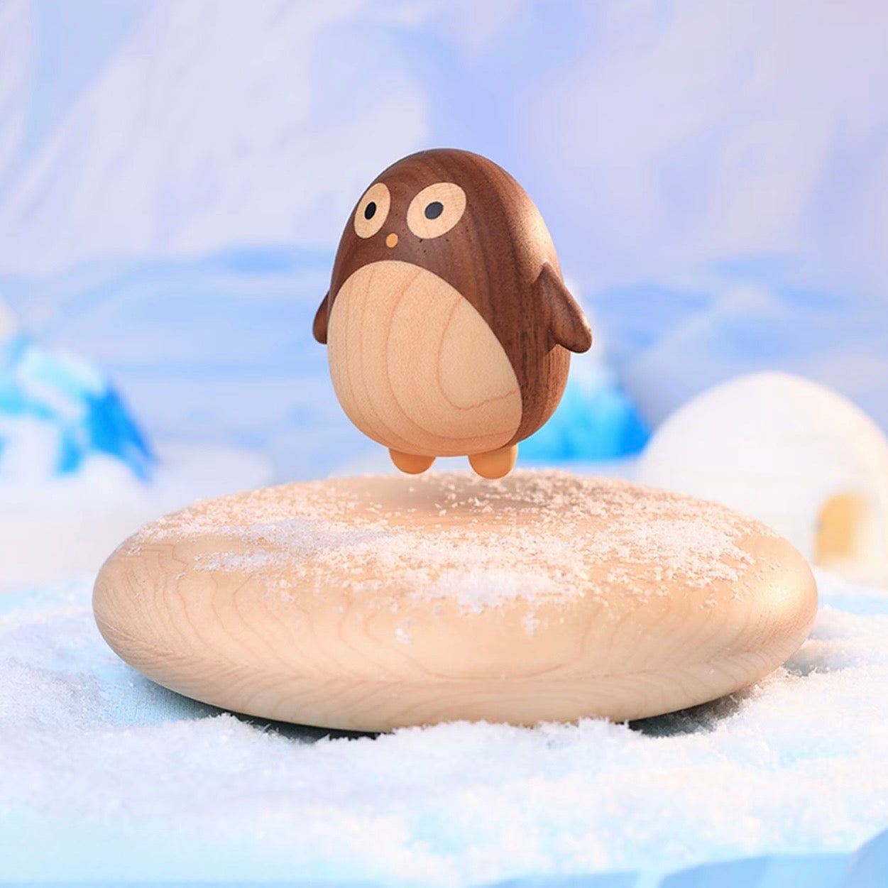 Magnetic Levitation Wooden Penguin — Floating Decor