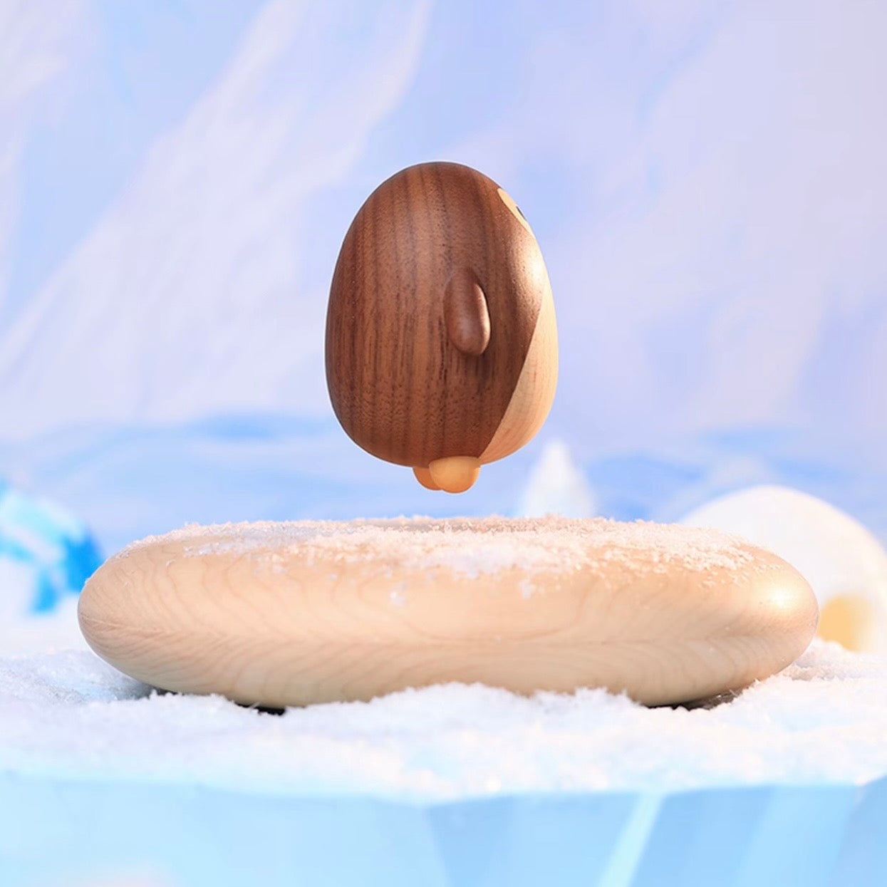 Magnetic Levitation Wooden Penguin — Floating Decor