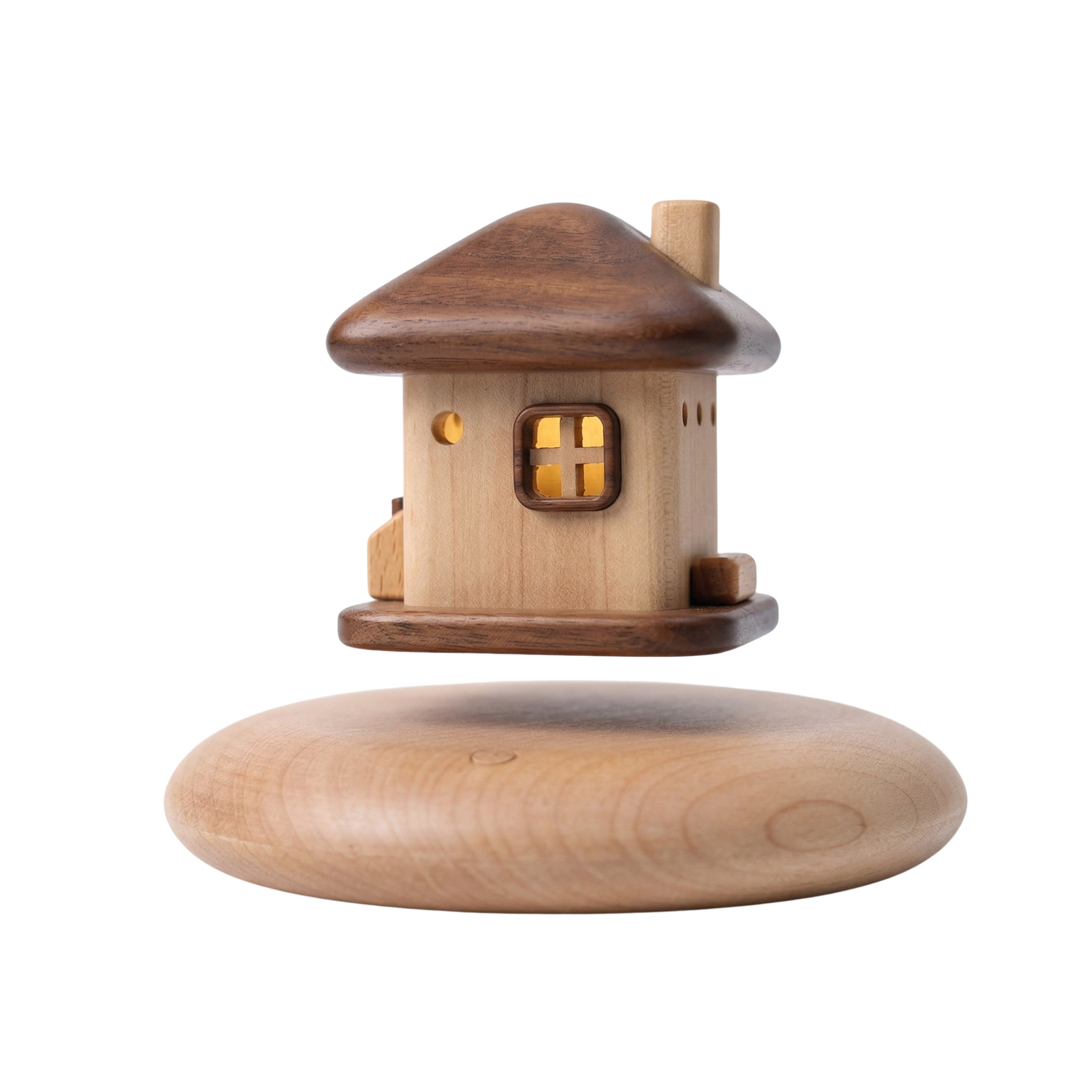 Magnetic Levitation Aromatherapy Cabin--Living in the Forest Night Light Creative Desktop Ornaments--Birthday and Holiday Gifts