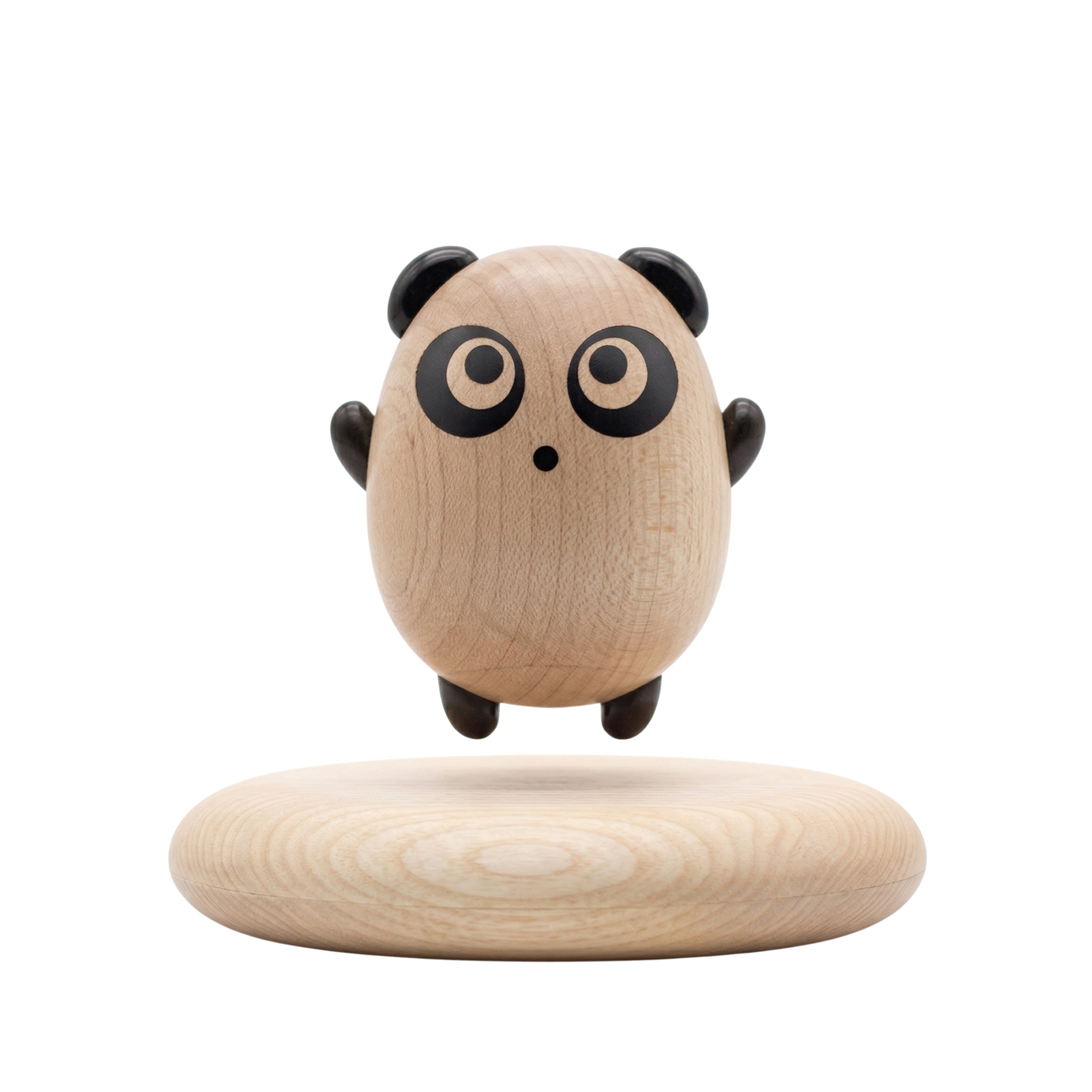 Original Handmade Wooden Craft Levitating Panda