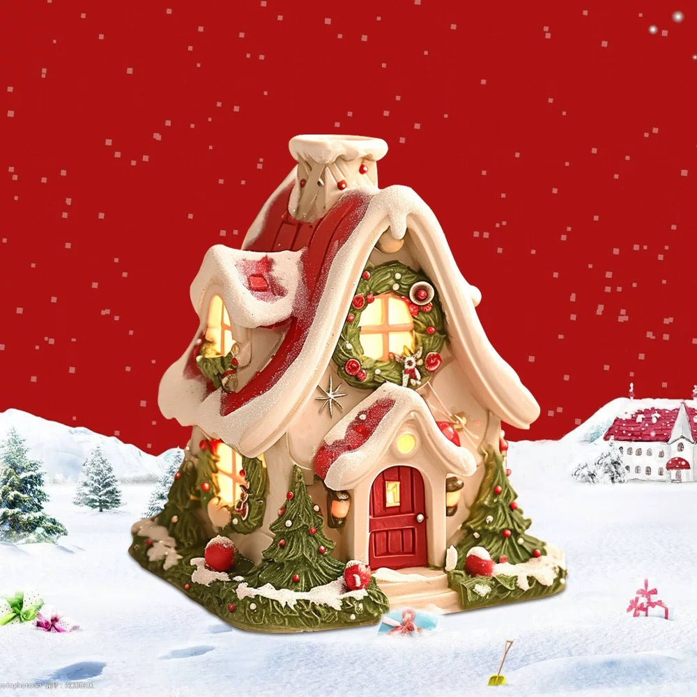 Multifunctional Christmas Village Glow Aromatherapy Figurine