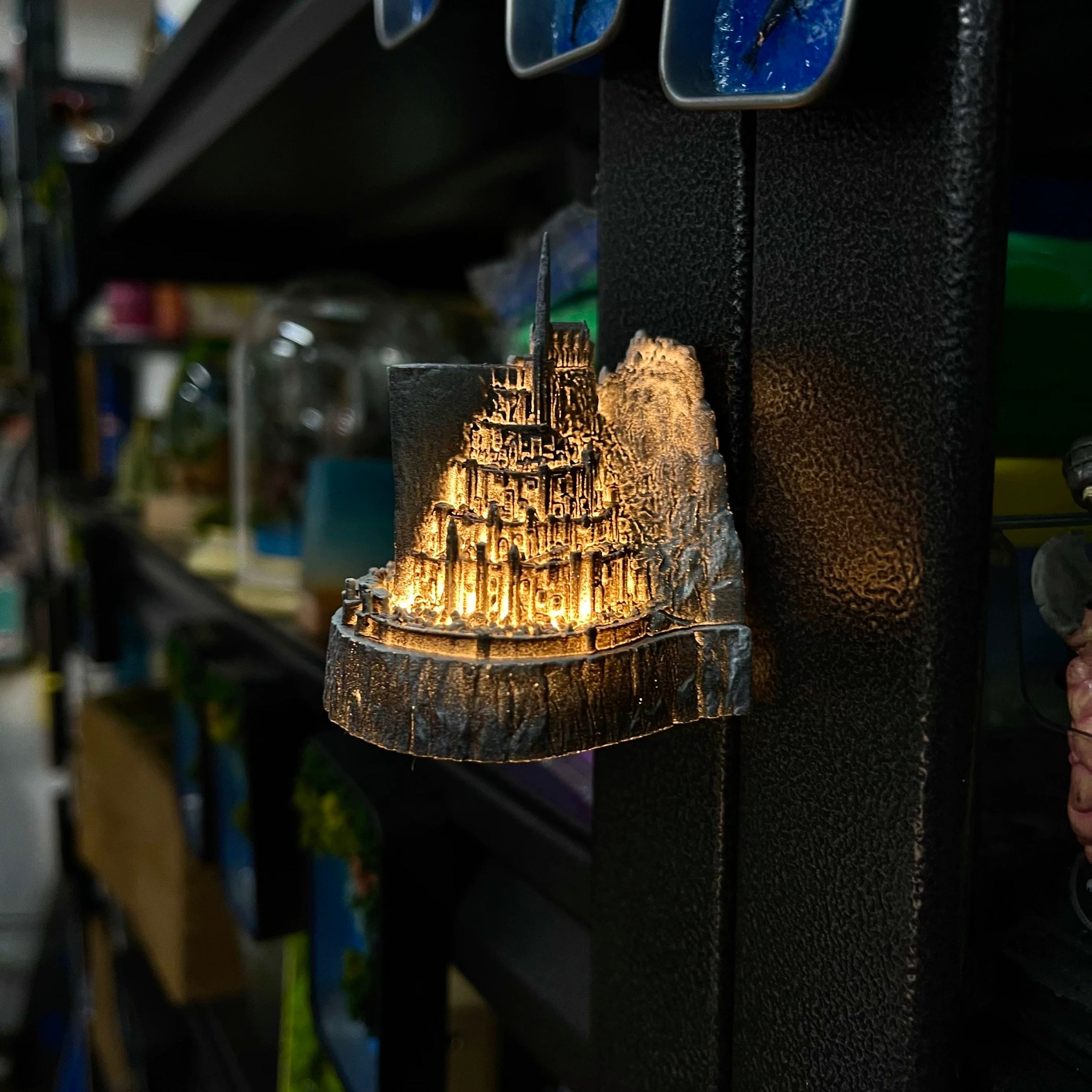 Handmade Wooden Castle Magnetic Nightlight