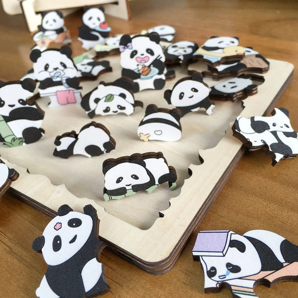 Apink トレカ　4枚セット　ペンラ　PANDA Original Magnetic Adorable Panda Wooden Puzzle