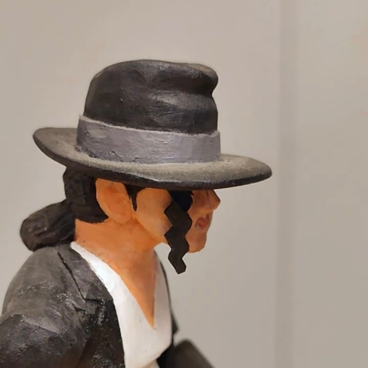 Hand-Carved Wood Automata Dancing Michael Jackson