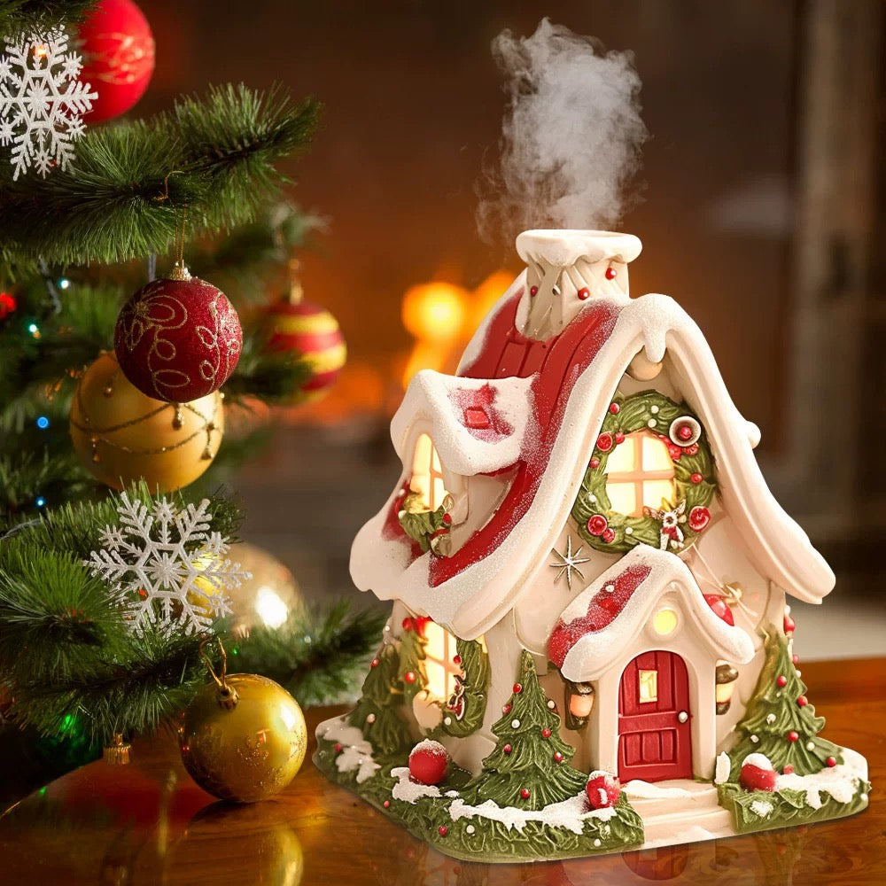 Multifunctional Christmas Village Glow Aromatherapy Figurine