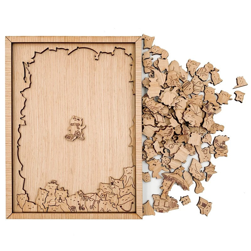 Magnetic Wooden Animal Puzzle Also Double As A  Home Decor