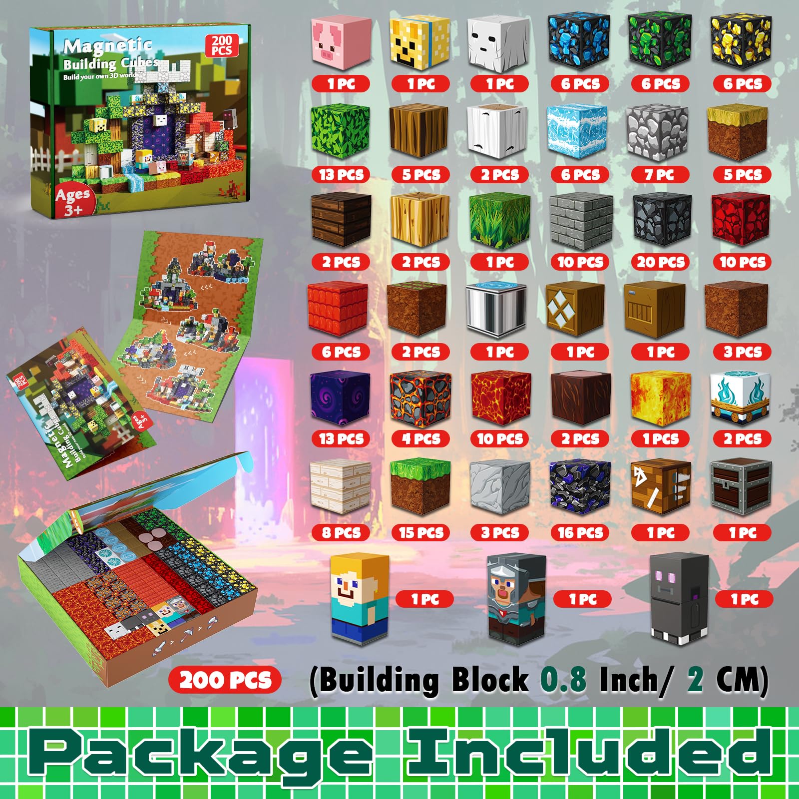 Magnetic Building Blocks – Minecraft-Inspired Magnet Cubes for Kids